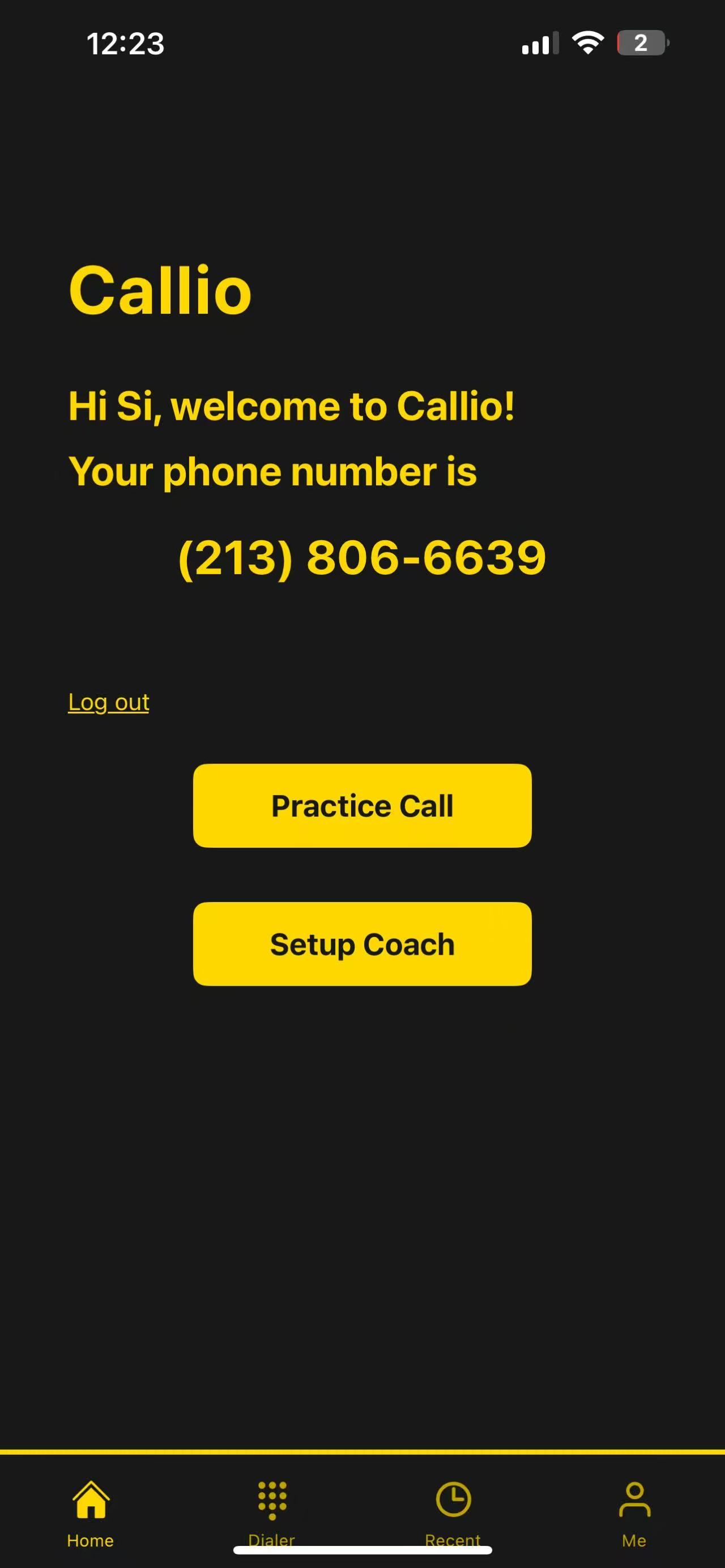 Make a Call screenshot